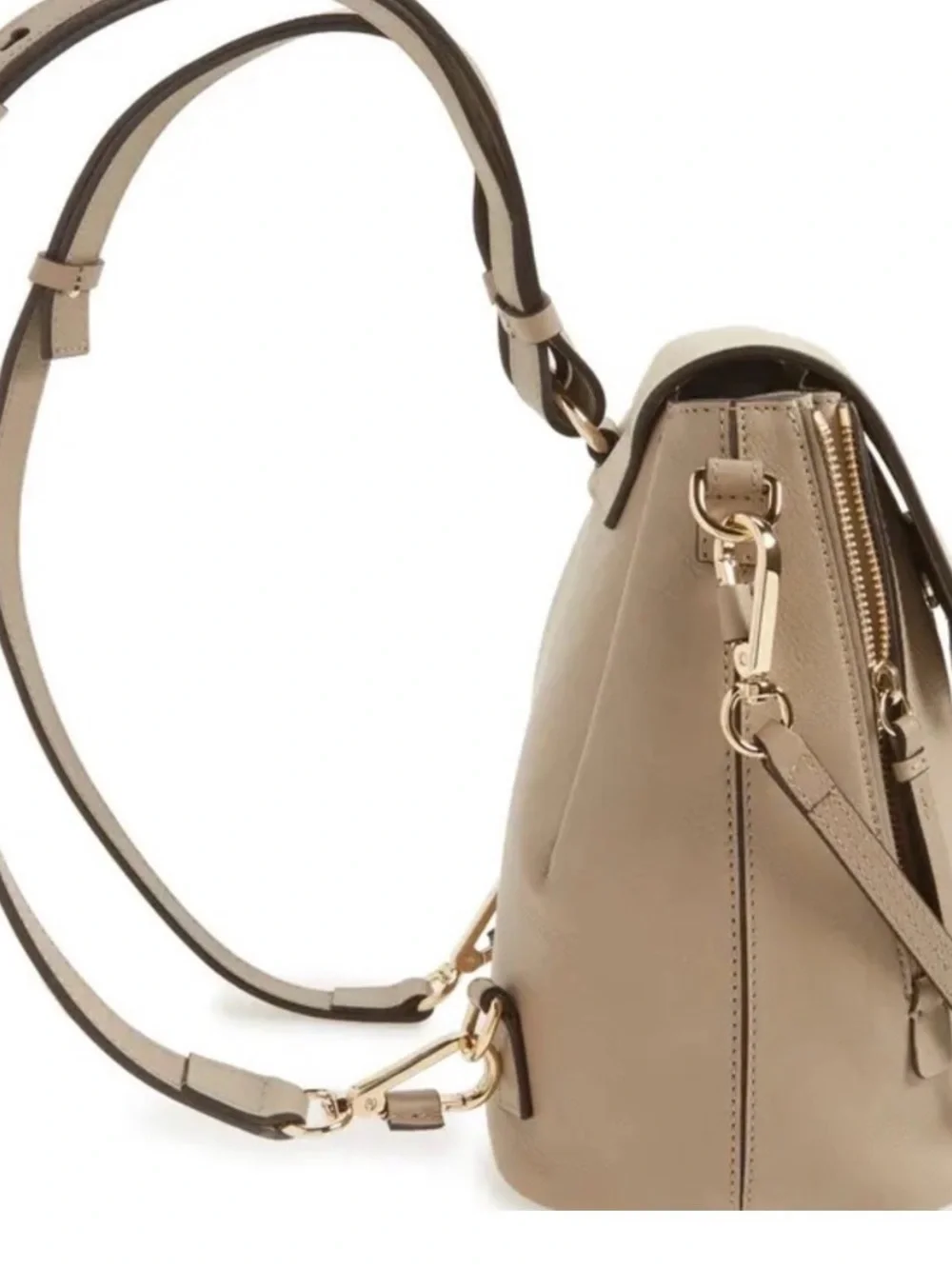 Chloe Faye Beige Backpack